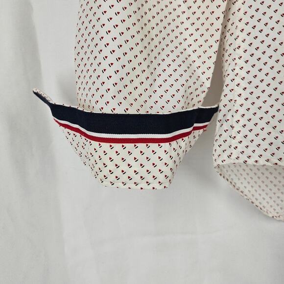 ZARA MAN PRINT EDITION SLIM FIT BUTTON-UP SHIRT WHITE SIZE SMALL NWT - Picture 5 of 12